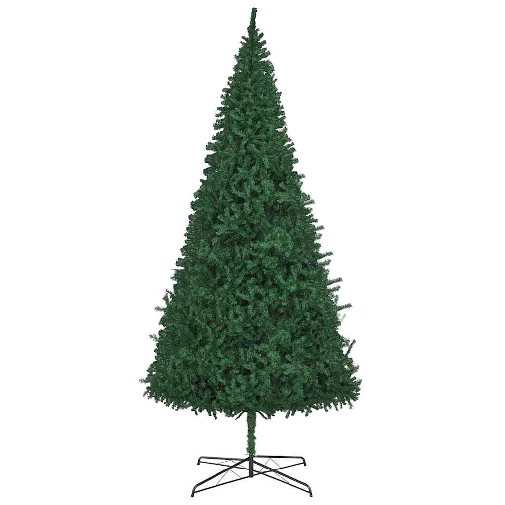 Christmas Tree with Decorative String Lights Green 400 cm PVC